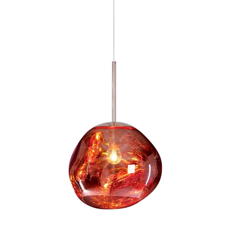Elegant Melt pendant lamp, sophisticated modern lighting with a reflective chrome finish.