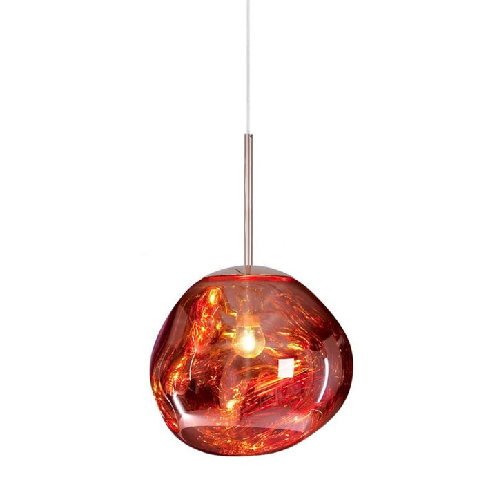 Elegant Melt pendant lamp, sophisticated modern lighting with a reflective chrome finish.