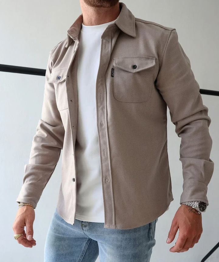 Formal men's long sleeve shirt, perfect for office wear, business meetings, and smart events.