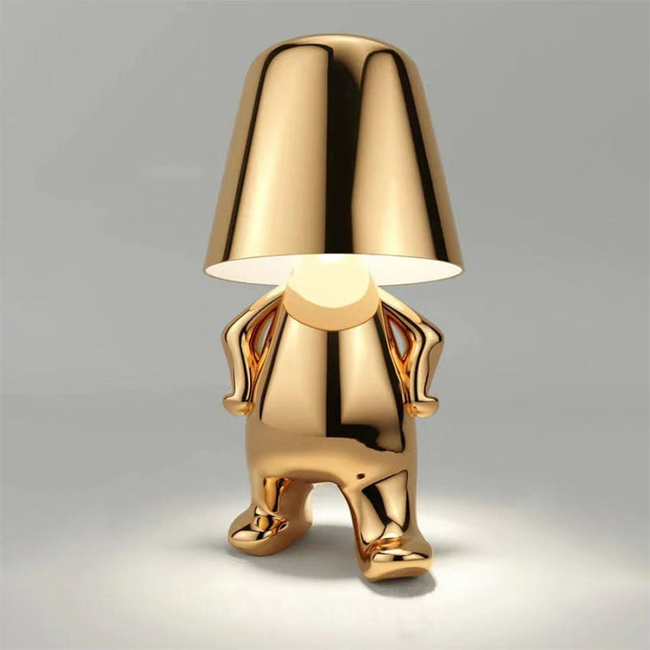 Modern wireless lamp with rechargeable battery, warm glow, sleek design, ideal for home decor, available in various colors.
