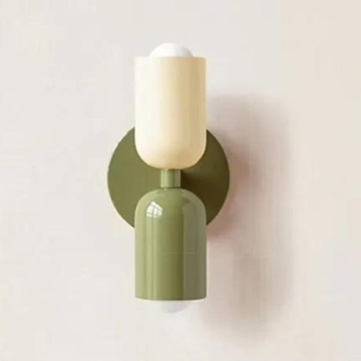 Modern lighting double wall lamp, black/white finish, Scandinavian elegance.