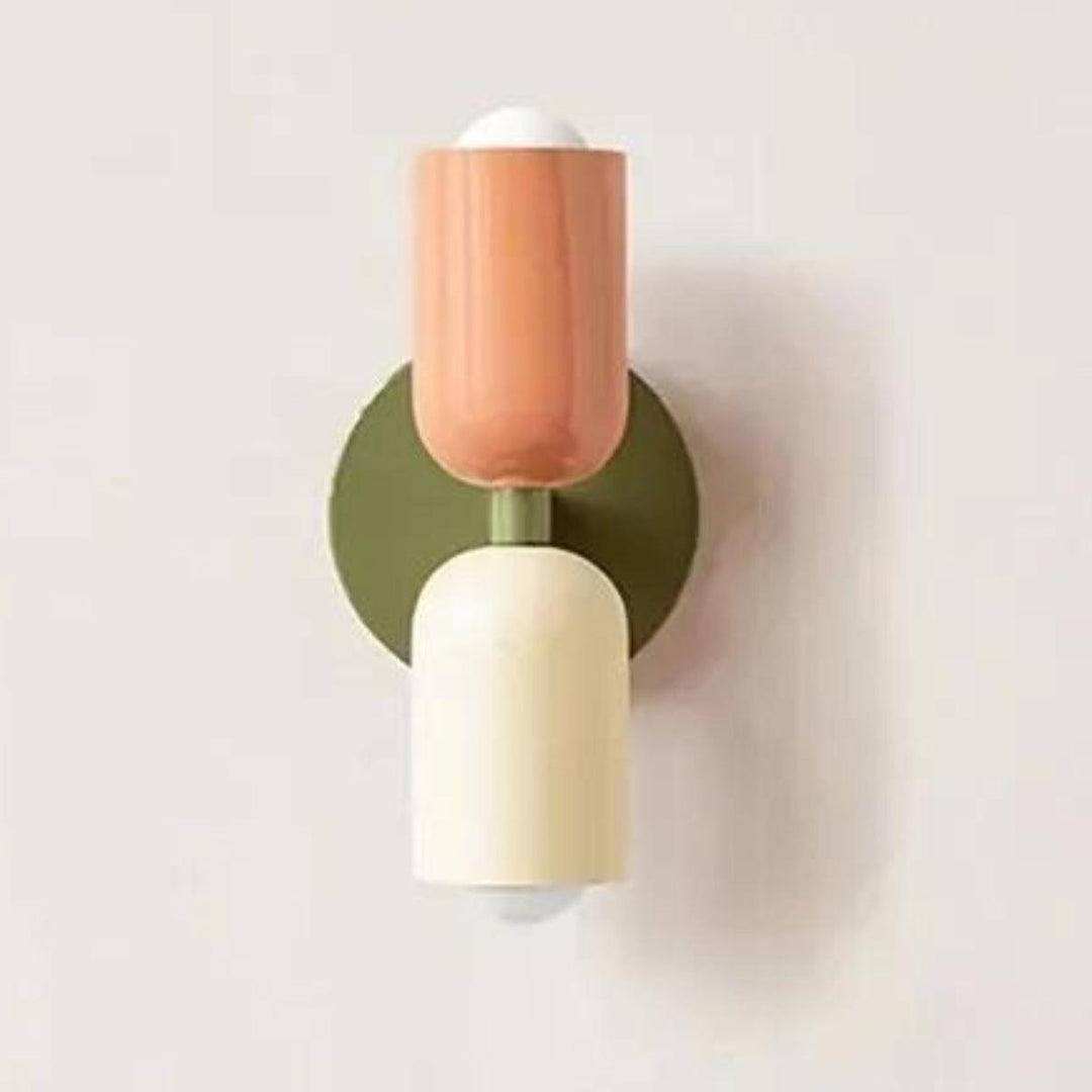 Decorative double wall lamp, modern accent for contemporary home design.