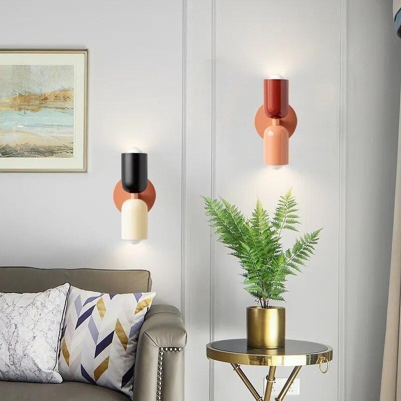 Sleek double wall lamp, contemporary lighting solution for modern interiors.
