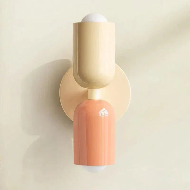 Scandinavian design double wall lamp, stylish accent light for any room.
