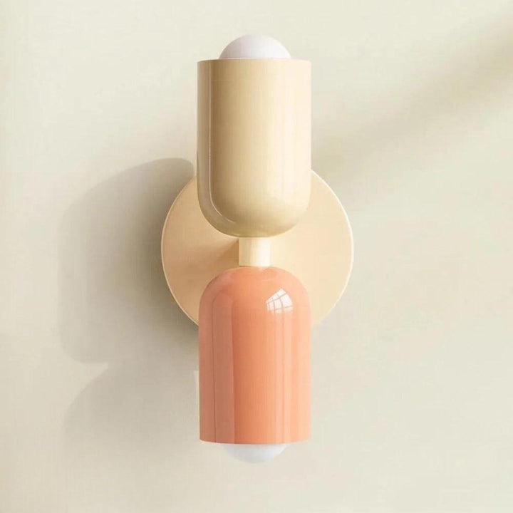 Double light wall lamp, modern interior decor, perfect for an accent wall.
