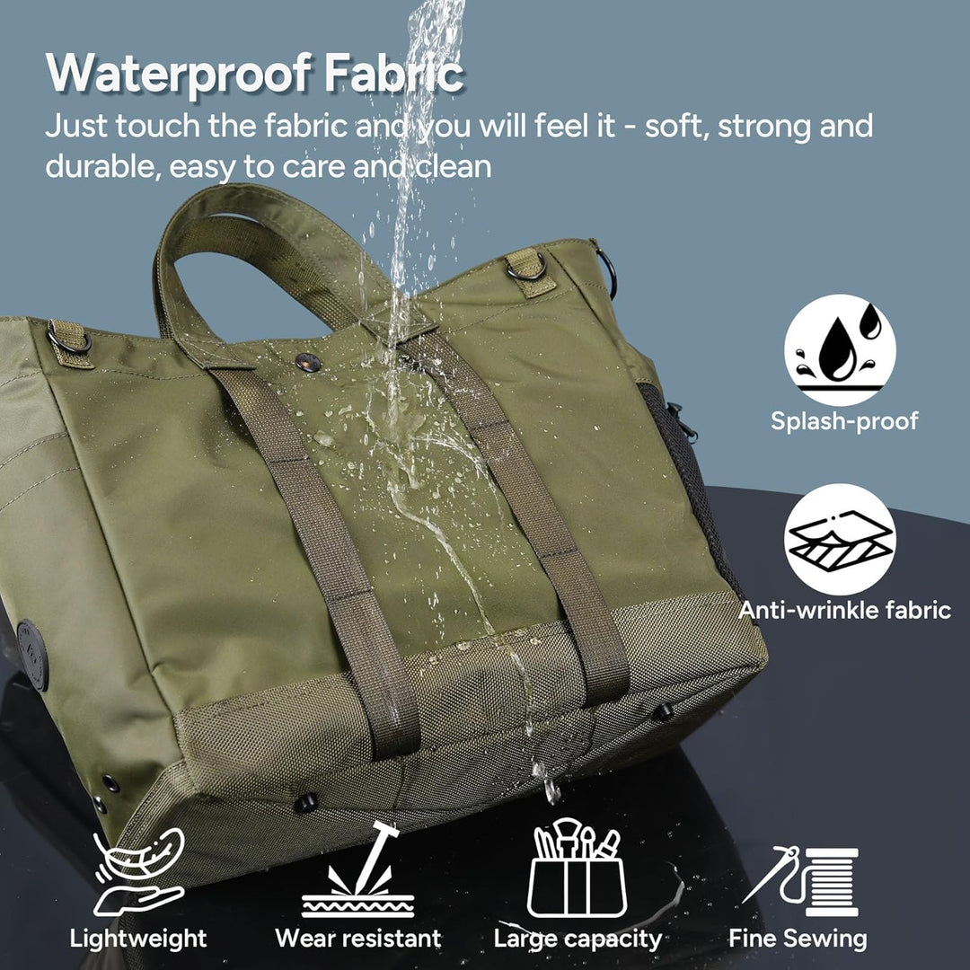 Sleek MetroCarry Unisex Laptop Tote Bag, multi-compartment, durable, with comfortable adjustable strap.