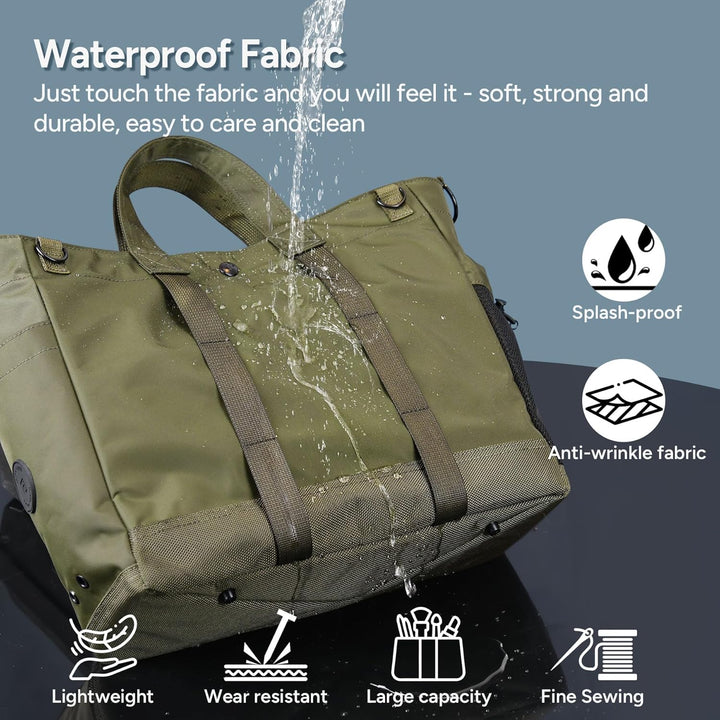 Sleek MetroCarry Unisex Laptop Tote Bag, multi-compartment, durable, with comfortable adjustable strap.