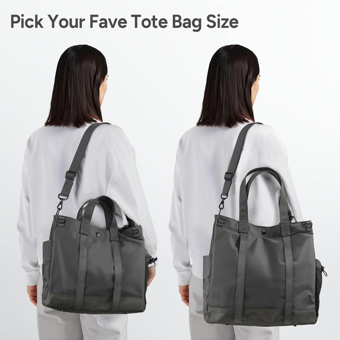 Organized Travel Tote: MetroCarry Unisex Laptop Bag with Multi-Compartment Design & Adjustable Strap.