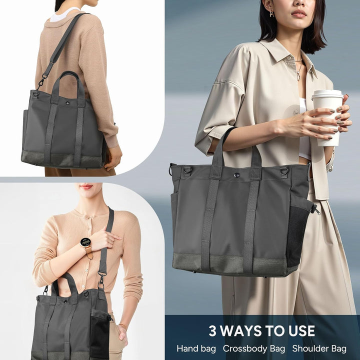 MetroCarry Durable Unisex Laptop Tote Bag, multi-compartment & adjustable strap for daily use.