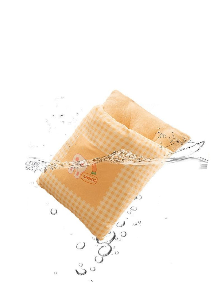 Warm plush cat sleeping bag bed. Ideal for cozy naps, providing ultimate feline comfort.
