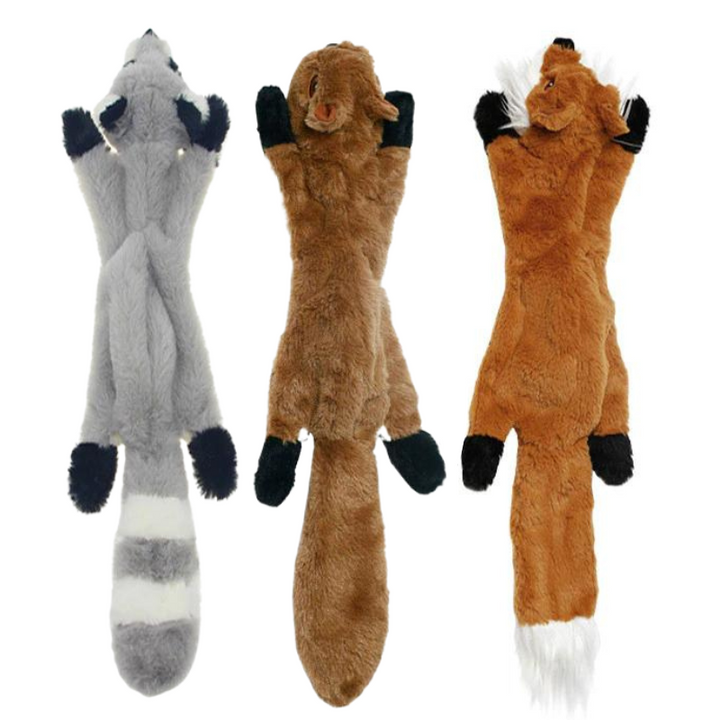 No-stuffing squeaky dog toy for energetic pups, durable and safe for chewing and interactive play.