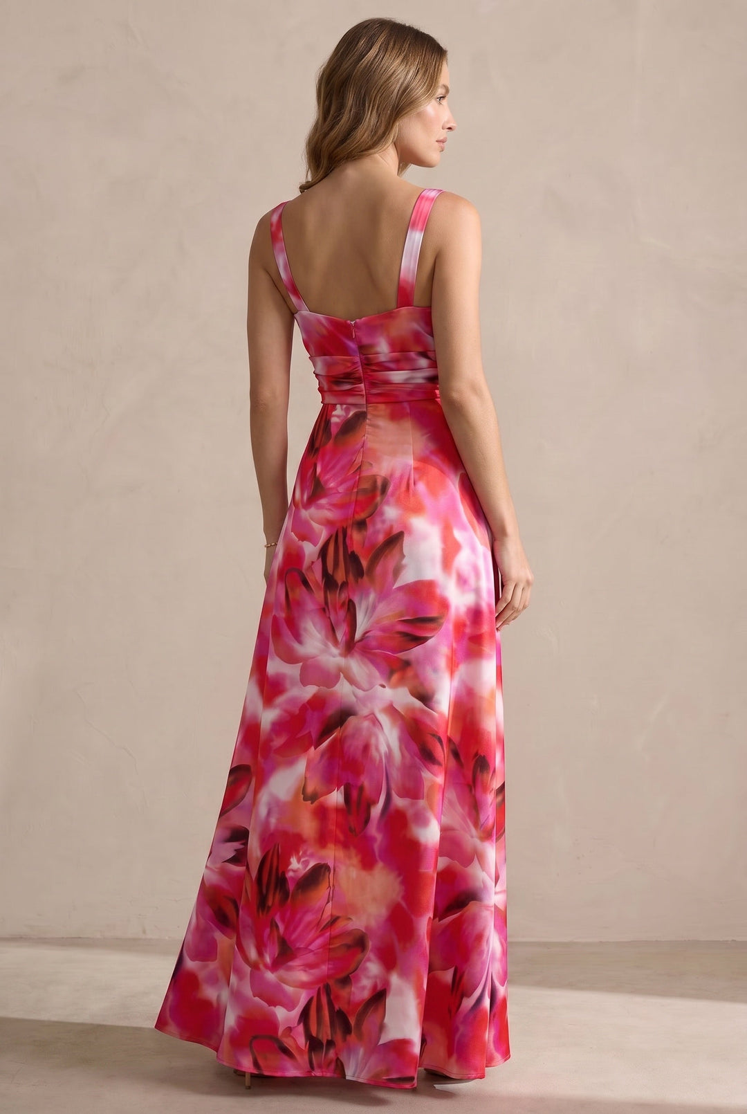Sophisticated pink midi dress, a chic and elegant choice for women's occasion wear.