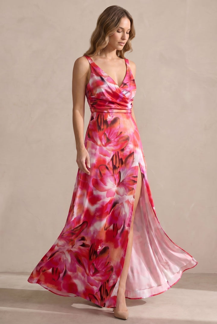 Elegant women's midi dress with a timeless silhouette, perfect for sophisticated day to night wear.