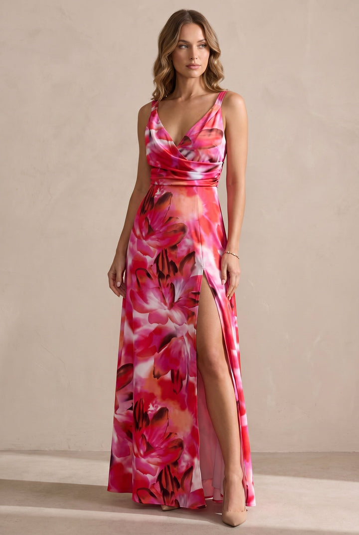 Timeless blue midi dress for women, an elegant silhouette perfect for day to night wear.