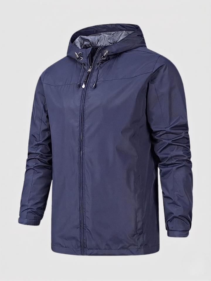 Lightweight men's hooded jacket, perfect versatile casual outerwear for all seasons, with comfortable fabric.