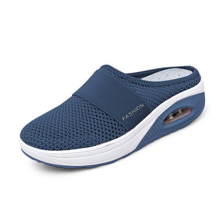 Foot support women's slip-on shoes with air cushion, perfect for active women seeking comfort.