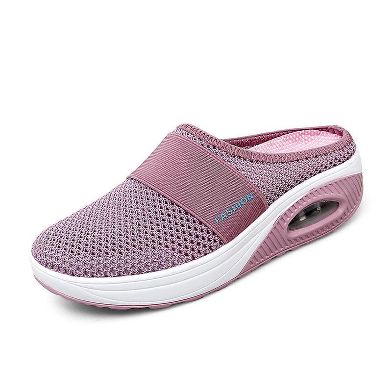 Women's slip-on orthopedic shoes with air cushion, providing superior arch support for long walks.