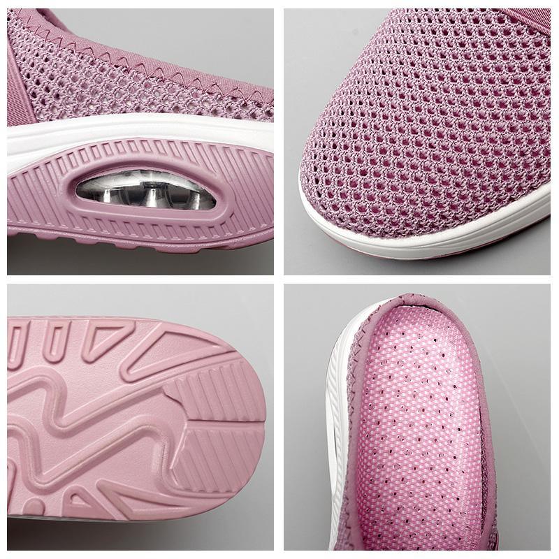 Easy-wear orthopedic slip-on shoes for women, with air cushion technology & arch support.
