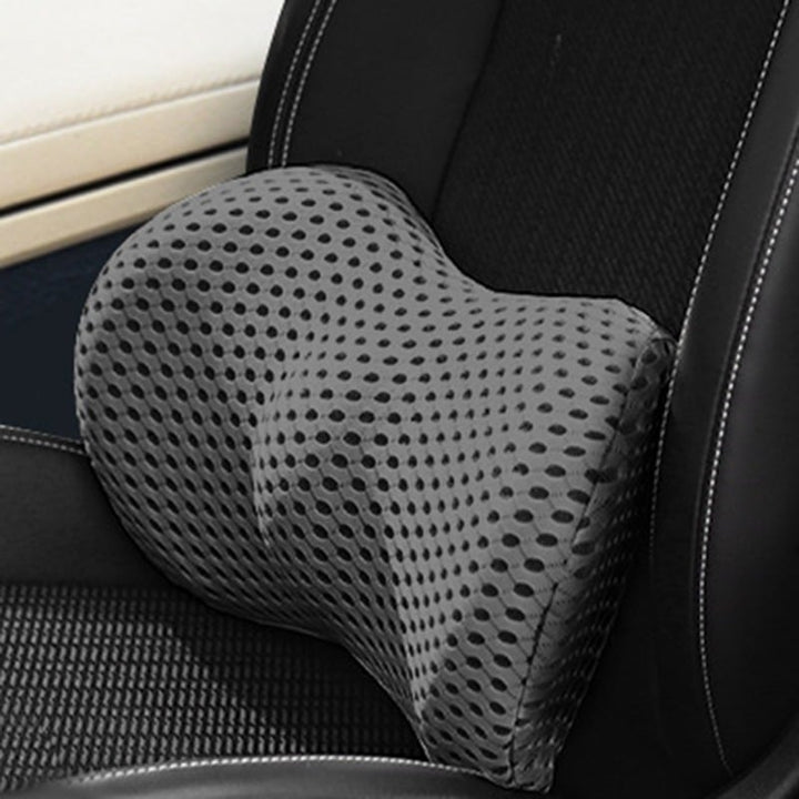Unisex back care cushion. Orthopaedic design provides lower back pain relief.