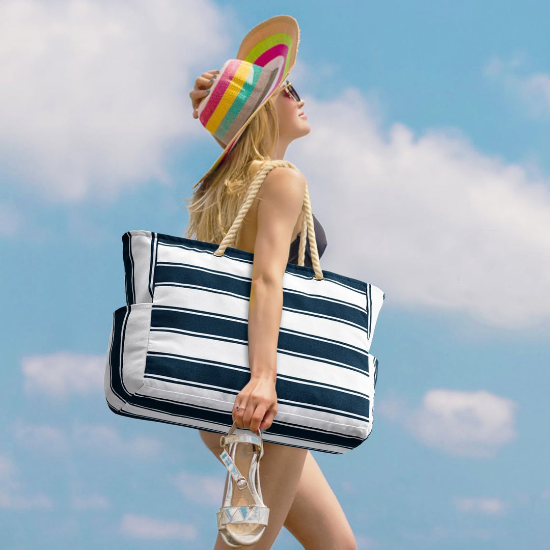Essential women's oversized beach tote, waterproof protection and sandproof convenience.