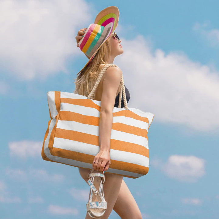 Women's stylish waterproof carryall, oversized and sandproof for any beach destination.
