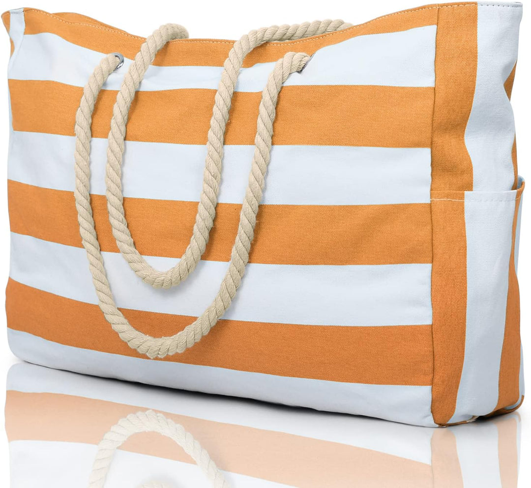 Oversized women's beach & pool tote, waterproof and sandproof for complete protection.