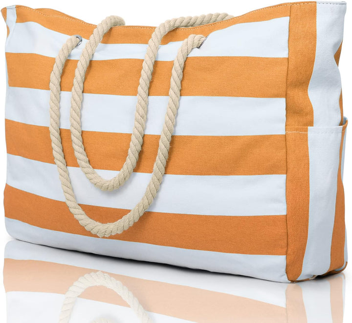 Oversized women's beach & pool tote, waterproof and sandproof for complete protection.