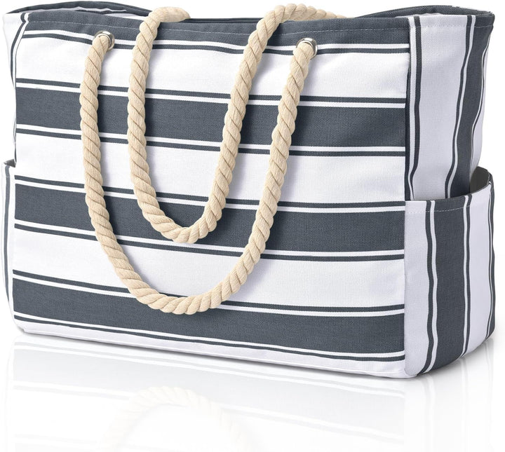 Women's travel beach bag, waterproof & sandproof, a large carryall for vacation.
