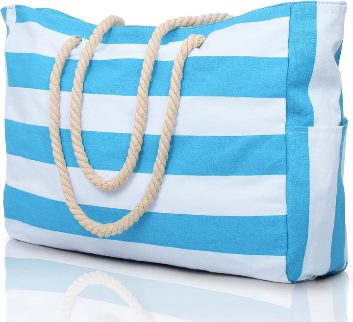 Chic women's oversized waterproof tote, sandproof for a clean and elegant look.