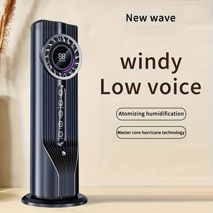 Compact personal desk fan, quiet operation for home or office essential cooling and humidity.