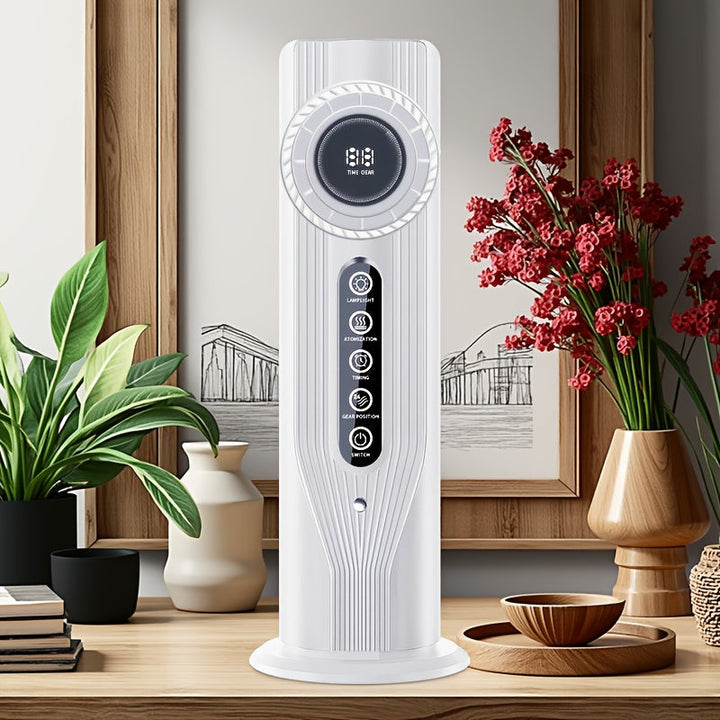 Personalized comfort fan, acts as an air cooler and humidifier, a must-have office essential.
