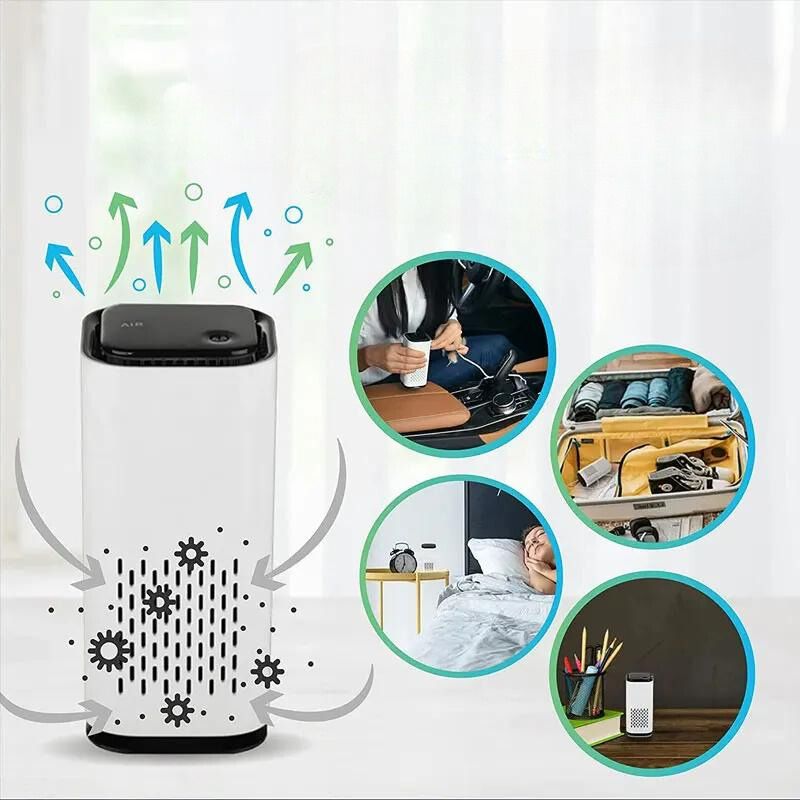 Pet Odor Eliminator Air Purifier for home, removes pet smells, improves air quality for a fresh environment.