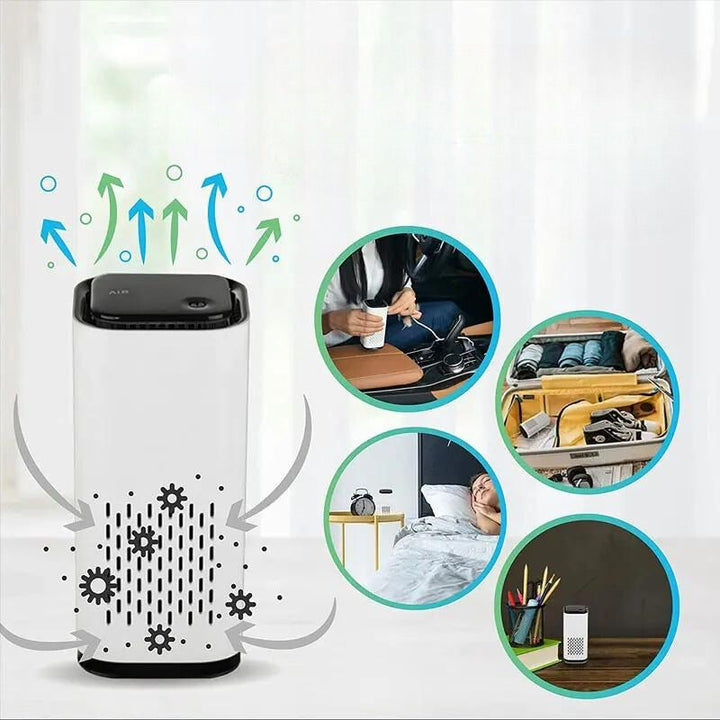 Pet Odor Eliminator Air Purifier for home, removes pet smells, improves air quality for a fresh environment.