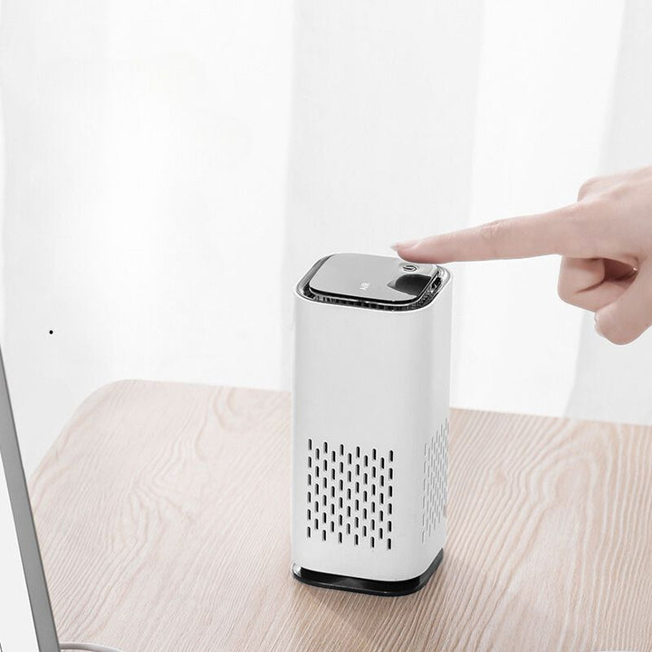 Sleek design pet odor eliminator air purifier, provides fresh home air, ideal for pet owners & air quality.