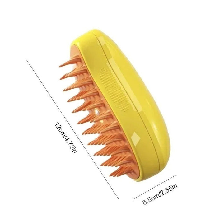 Multipurpose pet steam brush for effective dog & cat grooming. Achieves shiny coats, desheds, and provides a massage.