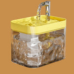 Transparent Yellow Lid Small Silver Crystal