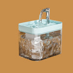 Transparent Blue Lid Small Silver Crystal