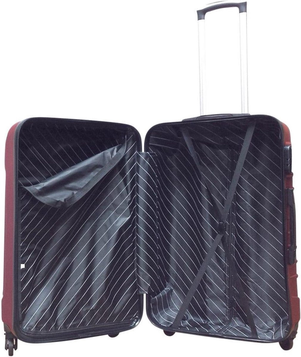 Organized 2-piece pink hardshell travel luggage set, Torino, with easy-roll spinner wheels for stress-free trips.