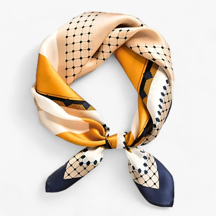 Luxurious silk scarf for women. Elegant printed design, versatile fashion accessory & perfect gift.