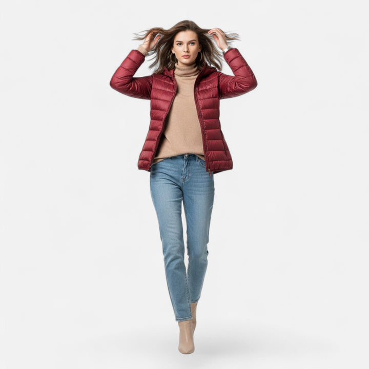Chic plus-size women's winter outerwear, blending warmth, style, and comfort.