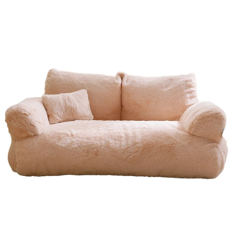 Luxury pet cloud sofa bed in a modern design, providing plush comfort & anxiety relief for pets.