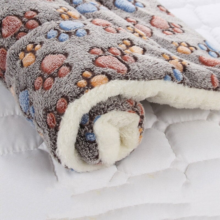 Luxurious plush animal bedding for pets. Doubles as a calming dog bed, cat bed, or furniture protector.