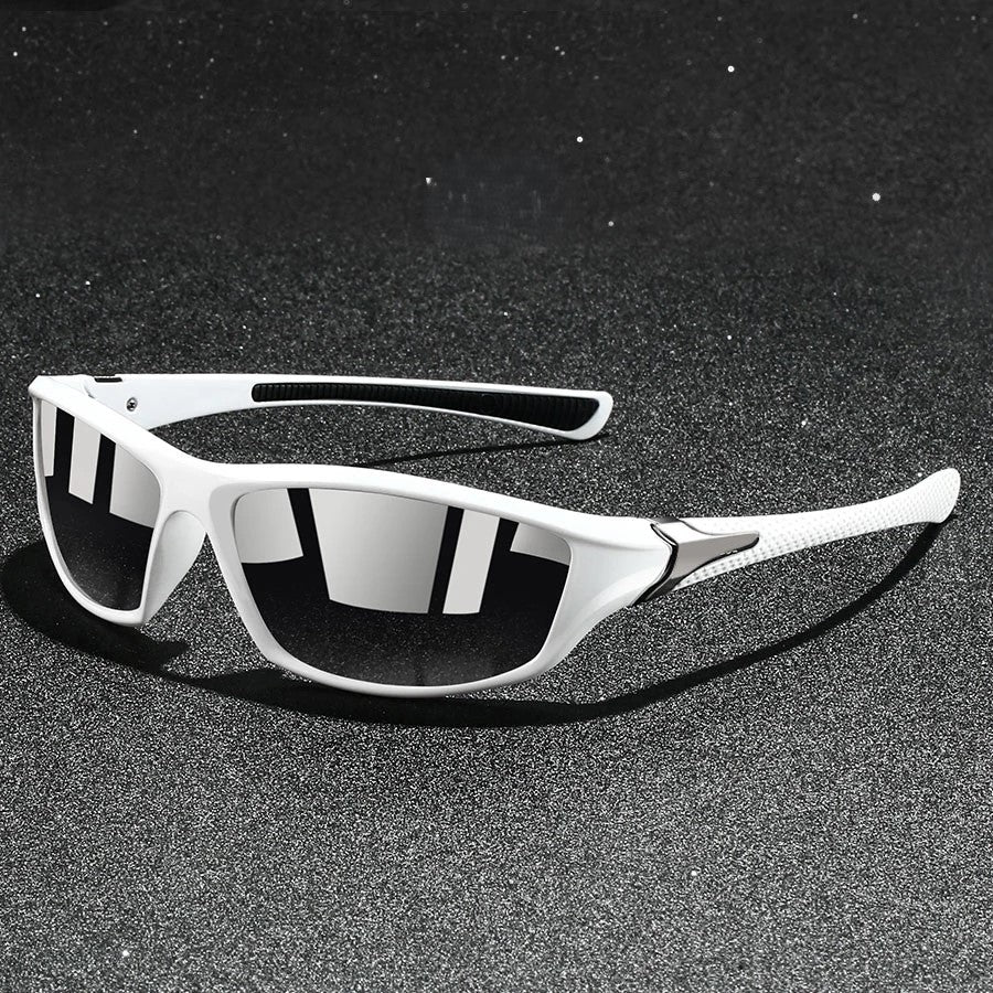 Enhanced driving experience with polarised unisex sunglasses, UV400 anti-glare for day and night safety.