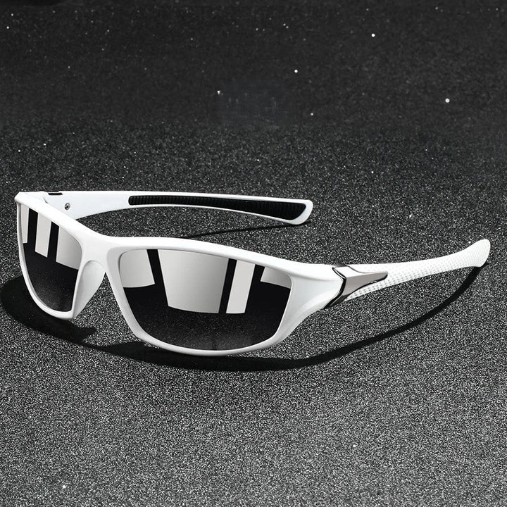 Enhanced driving experience with polarised unisex sunglasses, UV400 anti-glare for day and night safety.