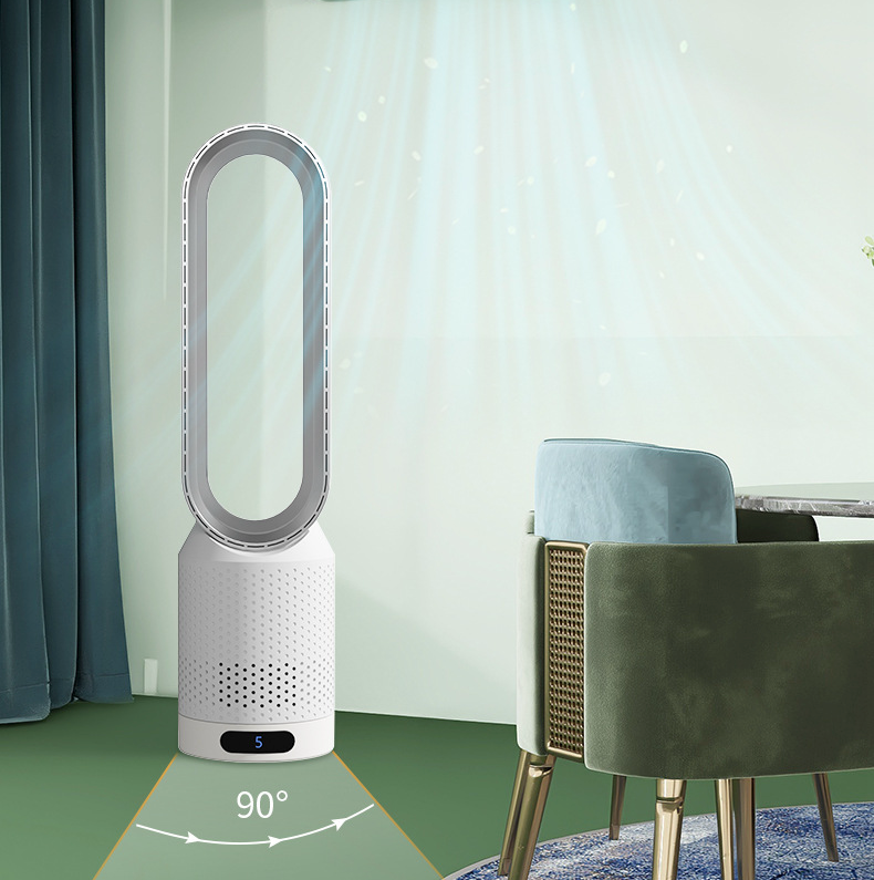 Compact, quiet portable 3-in-1 air cooler & purifier. Ideal for desks, bedrooms, or small rooms.