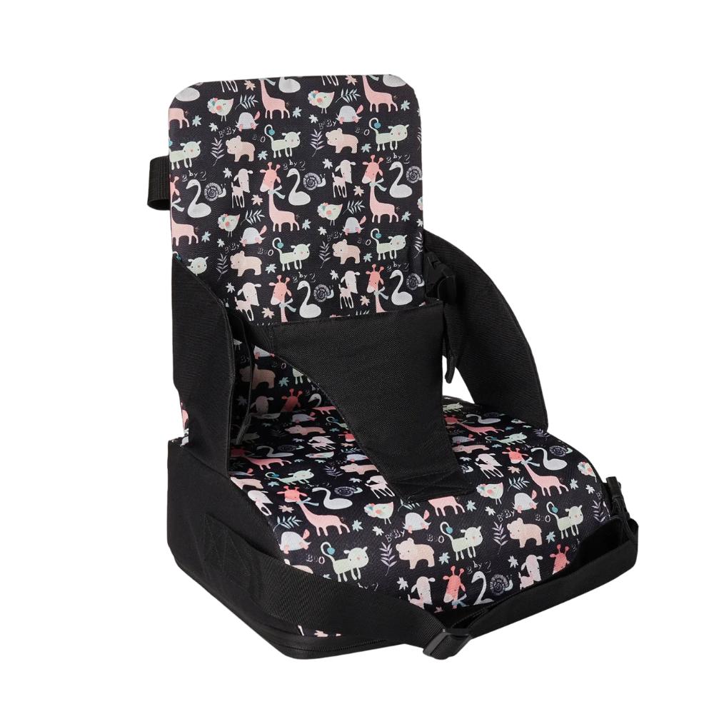 Portable baby booster seat for dining & travel. Compact, secure toddler feeding chair for home or on-the-go.
