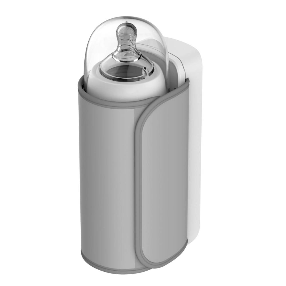 Compact portable rechargeable baby bottle warmer with digital display, essential for convenient infant feeding & travel.
