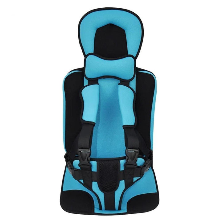 Safe junior travel booster seat for children, designed to secure onto suitcases, perfect for family travel comfort.