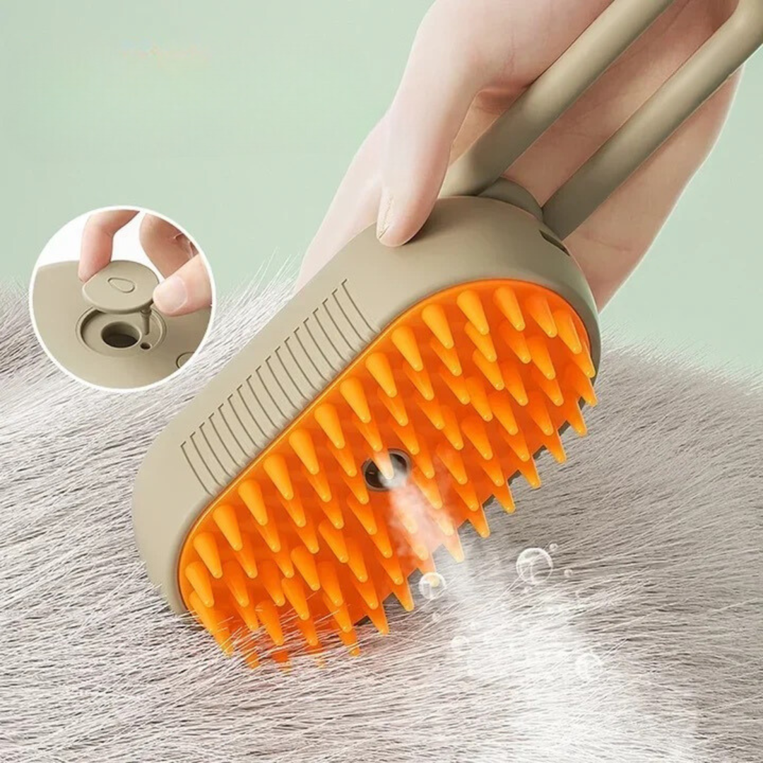 Effortless Steam Brush 2.0: powerful clothing steamer & fabric freshener for easy wrinkle removal on all garments.