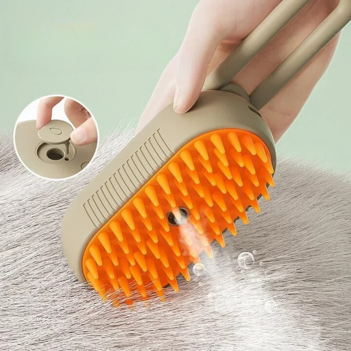 Effortless Steam Brush 2.0: powerful clothing steamer & fabric freshener for easy wrinkle removal on all garments.